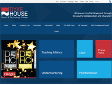 Tablet Screenshot of dykehousecollege.com
